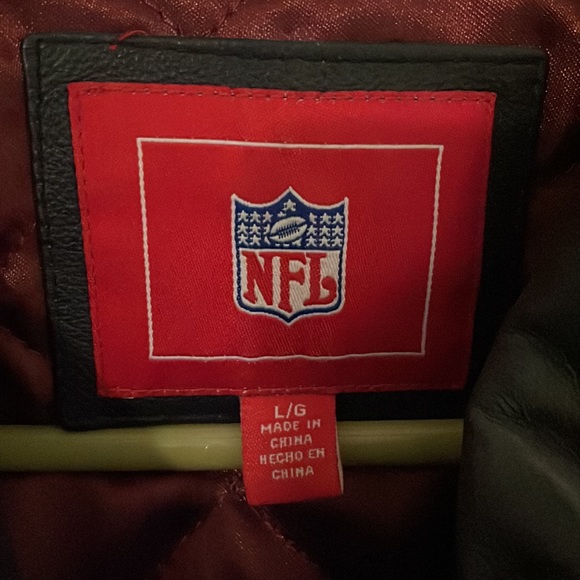 Arizona Cardinals men’s large leather jacket with Diamond stitch lining - Picture 4 of 8